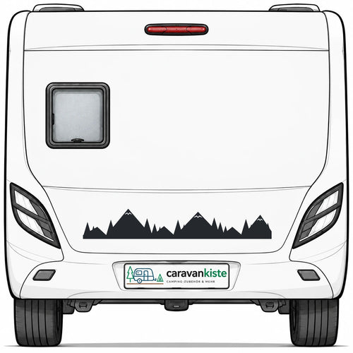 Sticker am Wohnwagen-Heck – Titelbild