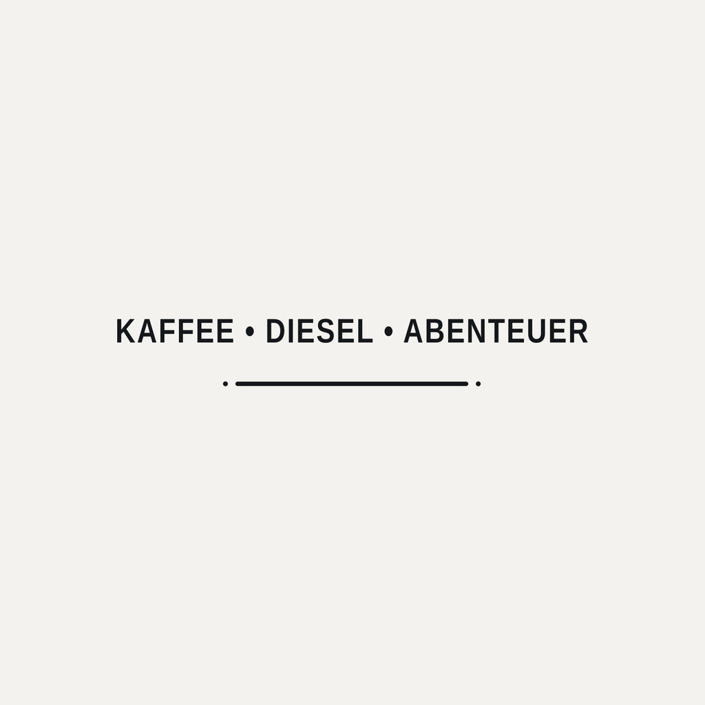 Sticker Kaffee • Diesel • Abenteuer