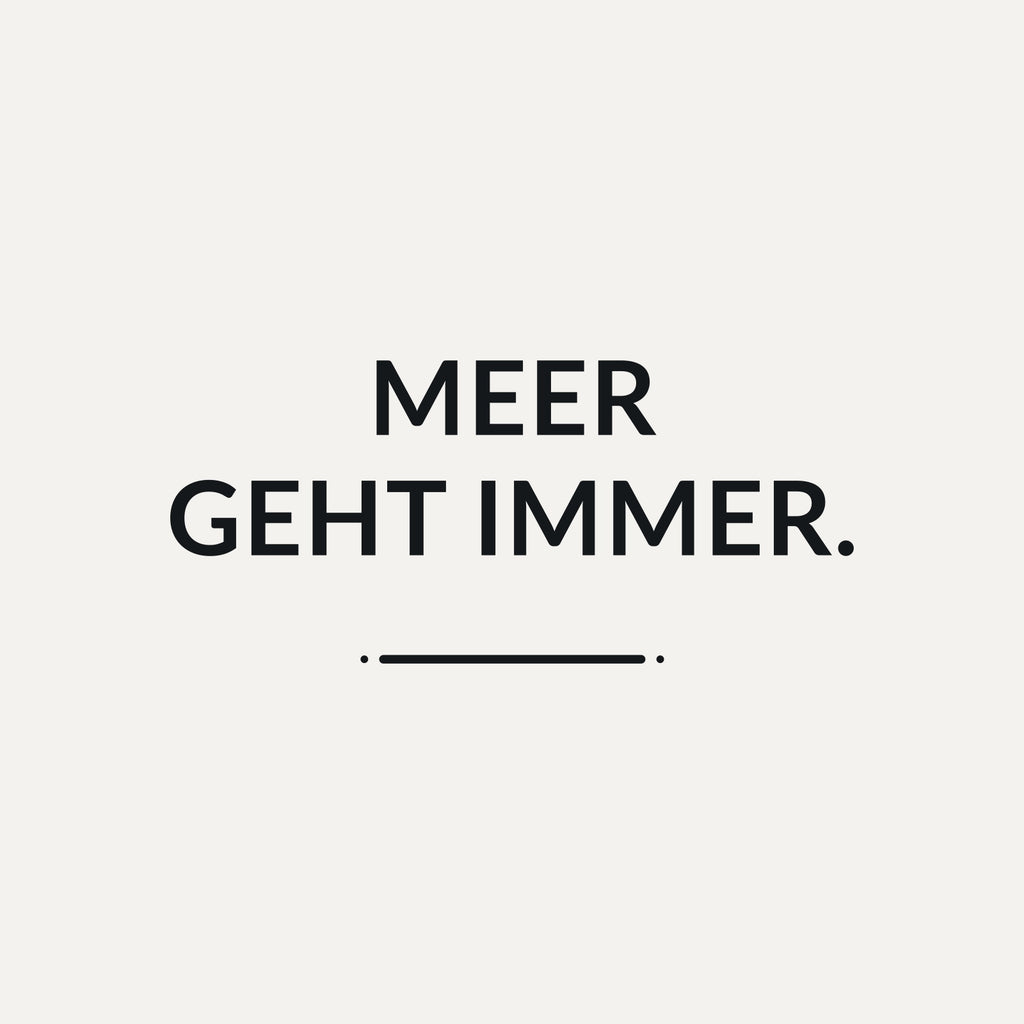 Sticker Meer geht immer.