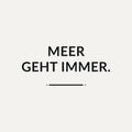 Sticker Meer geht immer.