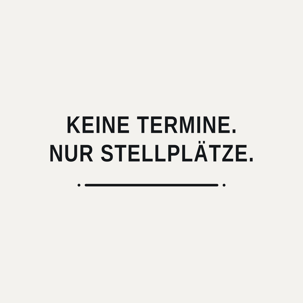 Sticker Keine Termine. Nur Stellplätze.