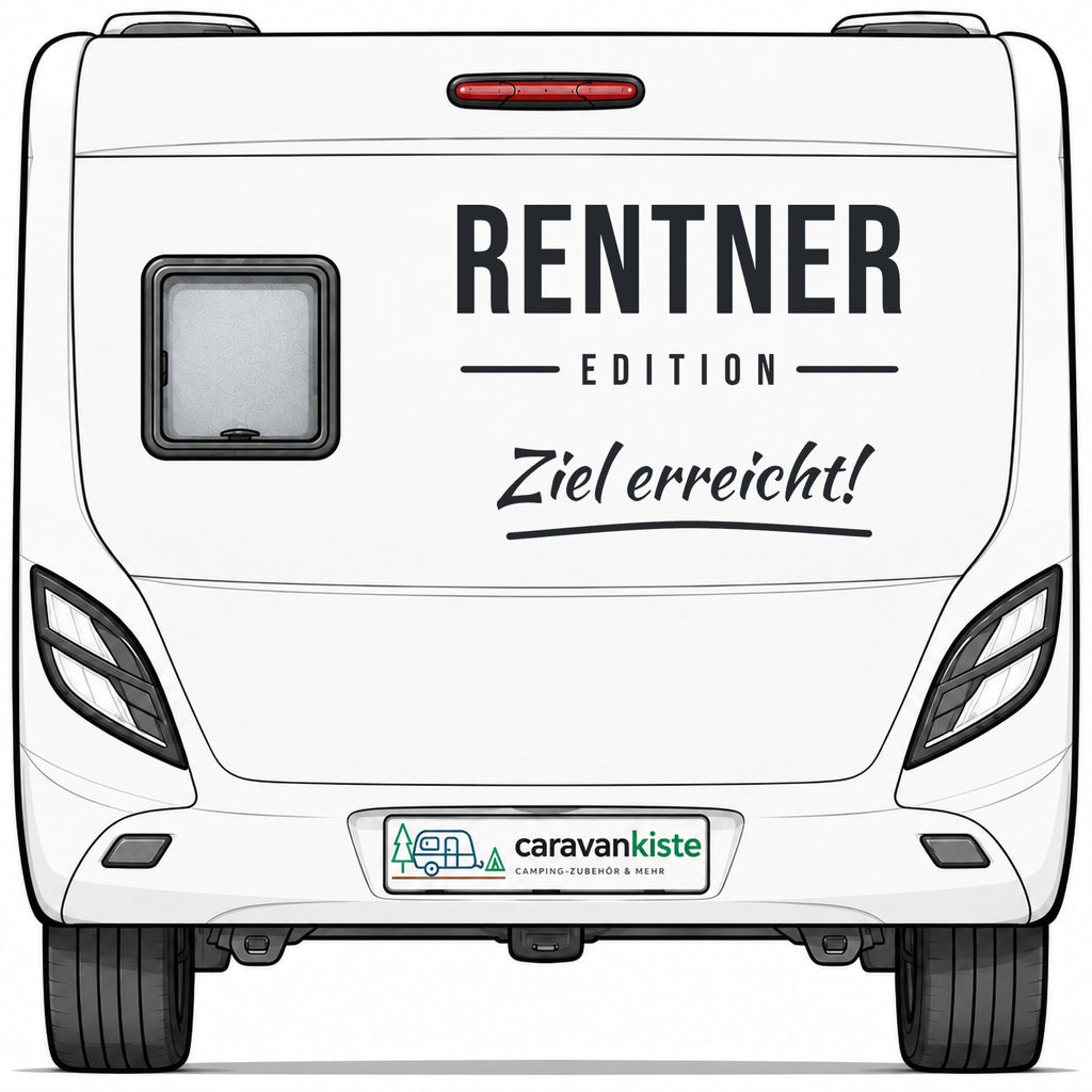 Sticker am Wohnwagen-Heck – Titelbild