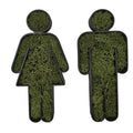 WC-Schilder Set Nature mit Islandmoos – Damen und Herren